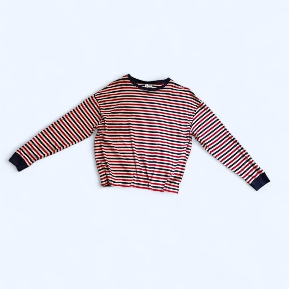 Cotton striped long sleeve top‎ Size M by H&M
